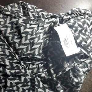 A.N.A Black and White Patterned Top